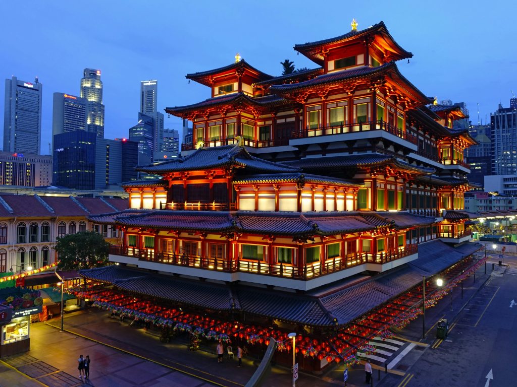 Image depicting chinatown temple in Singapore