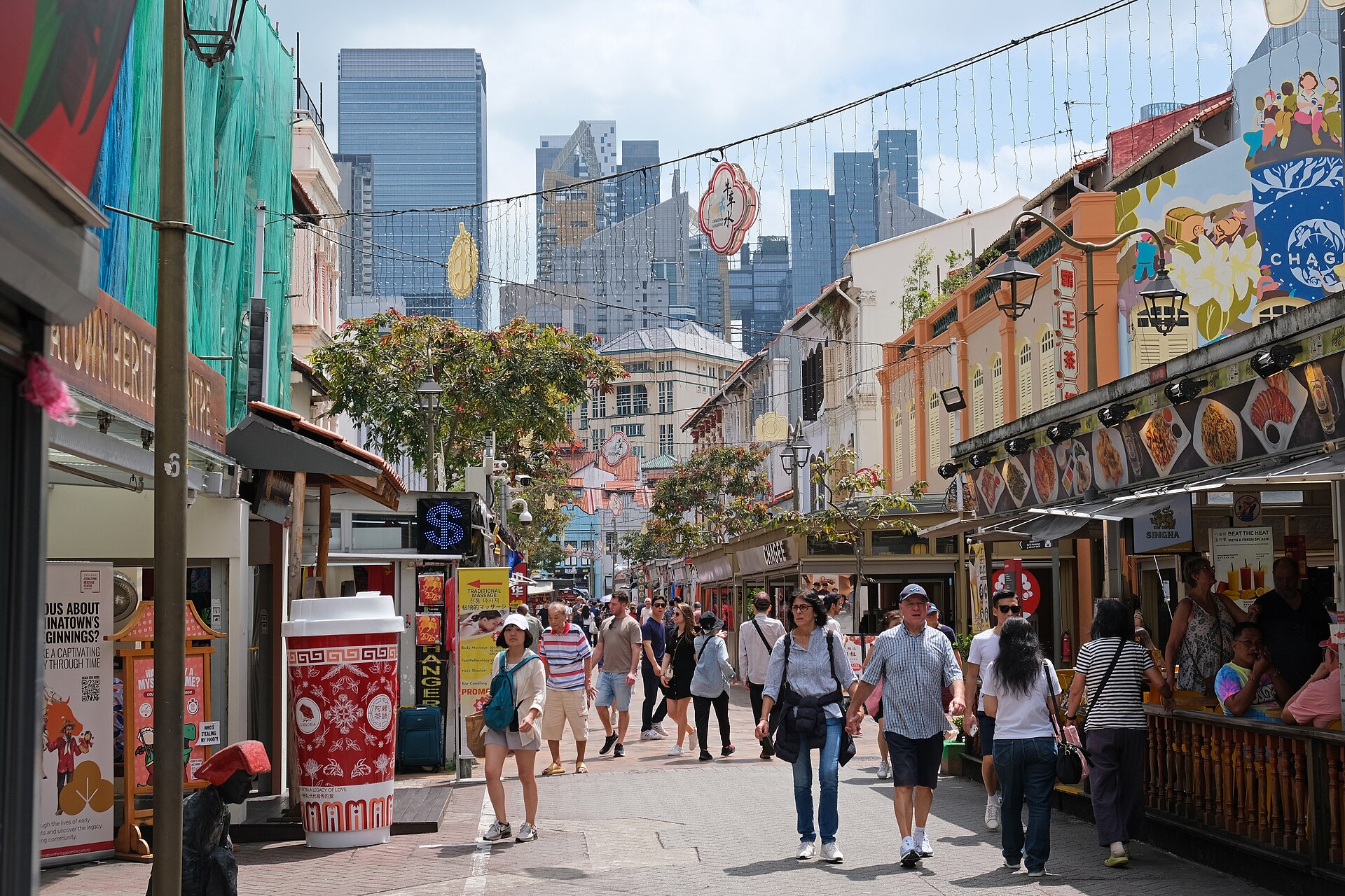 Pagoda Street market in Chinatown Singapore