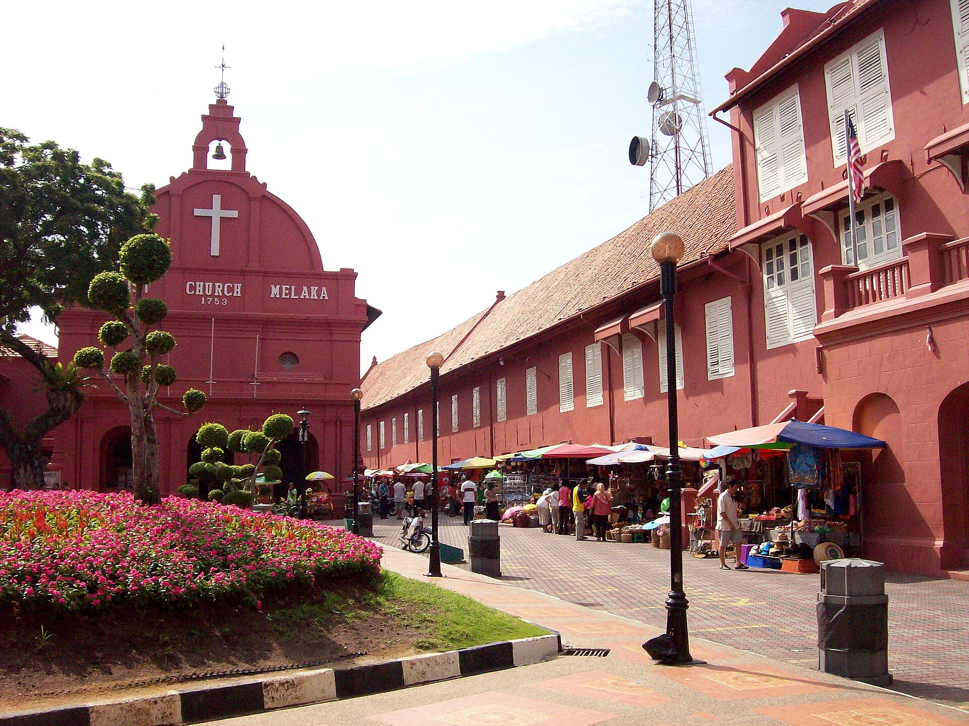 The Stadthuys, home to Melaka's history museum