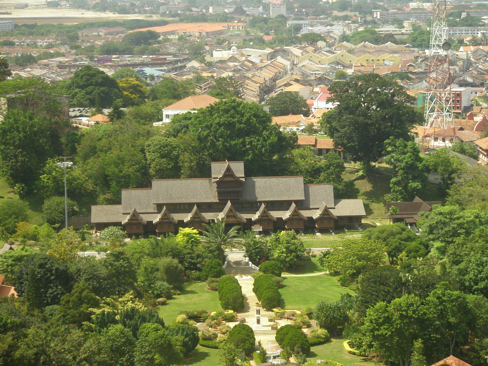 The reconstructed Melaka Sultanate Palace museum