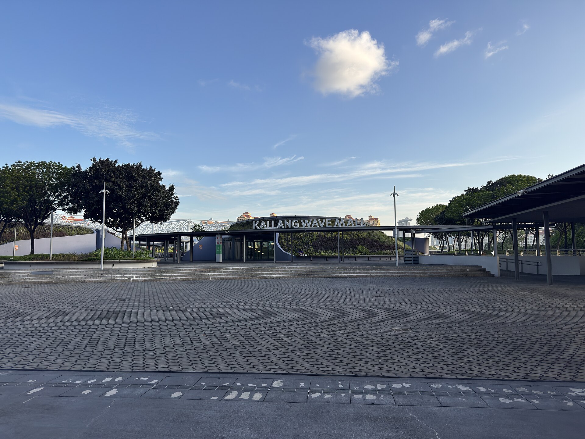 The concourse beside the National Stadium, shared with Kallang Wave Mall